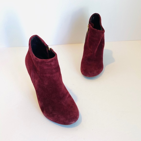 steve madden maroon booties